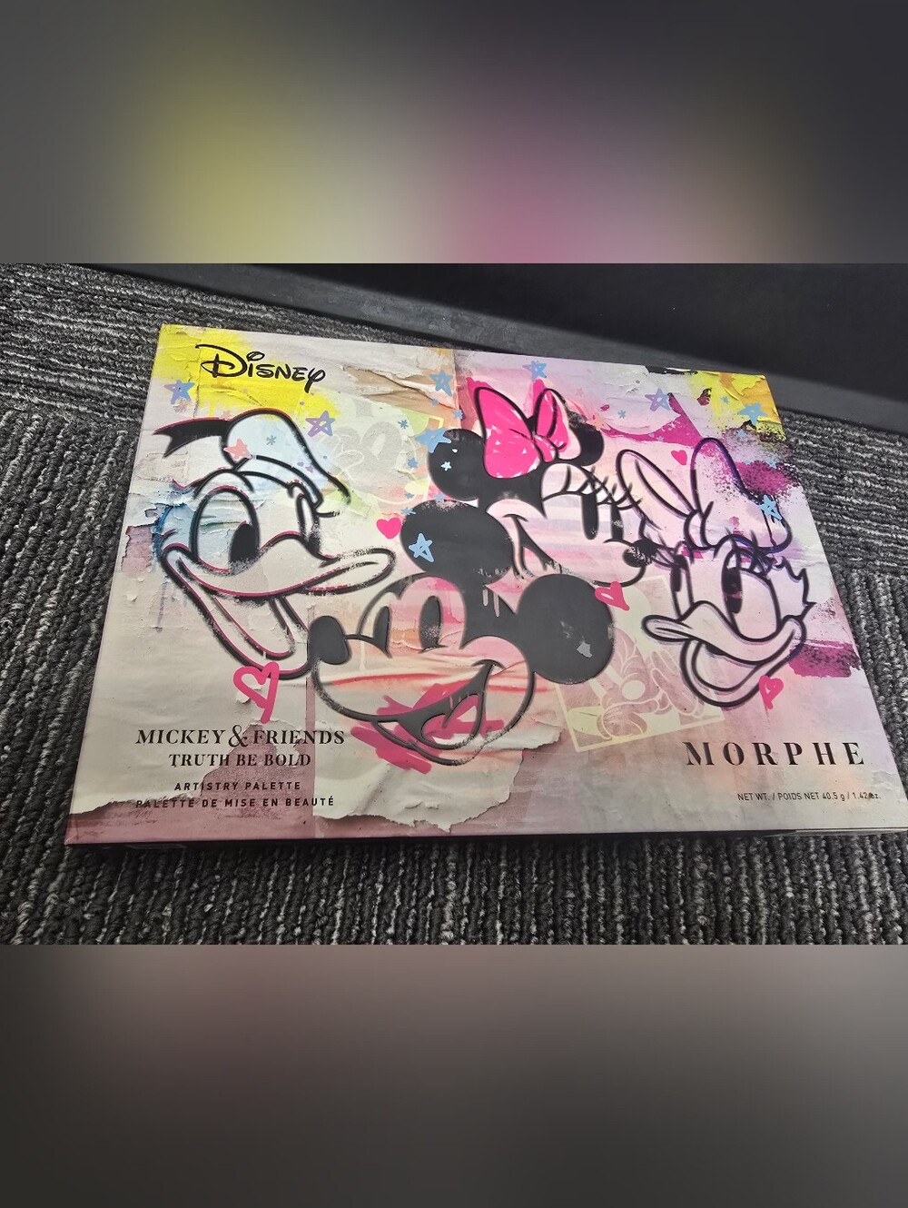 Morphe x Disney Mickey & Friends 'Truth Be Bold' Artistry Palette – Pink & Black